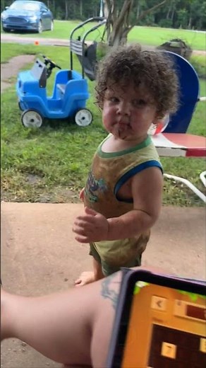 Toddler Covered Head To Toe In Mud After Brother's Puddle Play