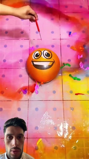 Wow, nice amazing guy look at this balloon crush red balloon, blue balloon, green balloon