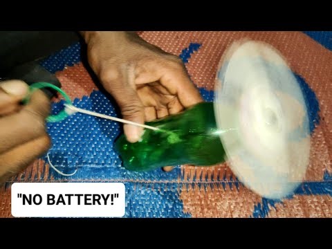 How to Make a DIY String Powered Fan from Plastic Bottle