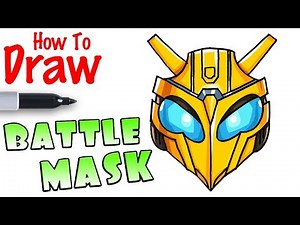 How to Draw Bumblebee's Battle Mask