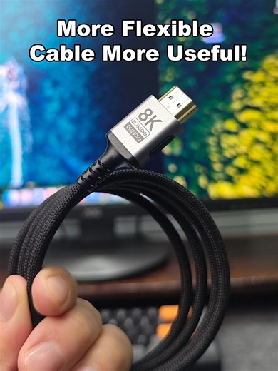 Hagibis 8K@60Hz HDMI Cable More Flexible More Convenient #hdmi #hdmicable #videocable #hdmi21 #8k #240hz