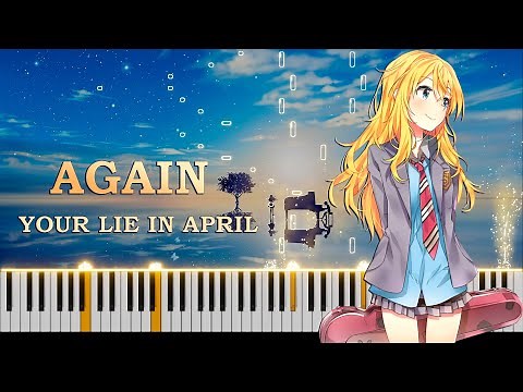 Your Lie In April OST - Again on Piano [FREE MIDI]