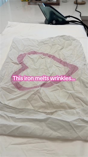 This iron melts wrinkles…@Rowenta #Cleantok#cleaningroutine#iron#tiktokshop#rowenta