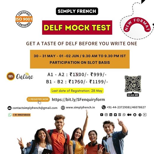 DELF MOCK TEST (New format) to improve your DELF SCORE 🇫🇷🗼🍾😎🇨🇦🍁✨