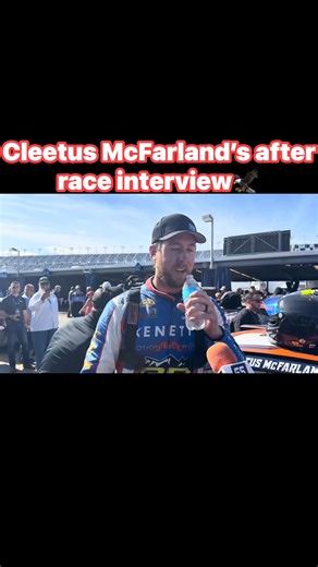 Cleetus McFarland’s after race interview🦅 #cleetusmcfarland #belikebiff #cleetus #NASCAR #Arca | Cleetus Mcfarland Fanpage Administration