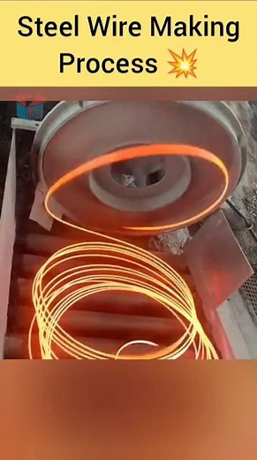 Steel Wire Making Process 💥🔥 Factory Video 👌 #shortvideo #shorts #knowledgedabba