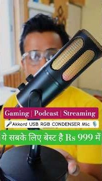 USB RGB Mic Akkord Podcast Gaming Voiceover #microphone #gaming #rgbmic