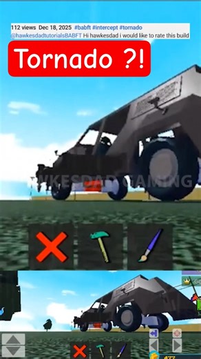 Roblox Build a Boat for Treasure Tornado vs Tornado Interceptor Car ?! #babft #roblox