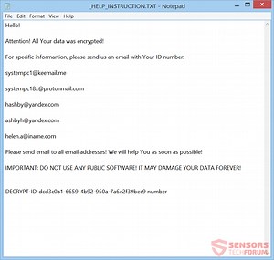 システムランサムウェアを削除する - .Systemファイルを復元する
