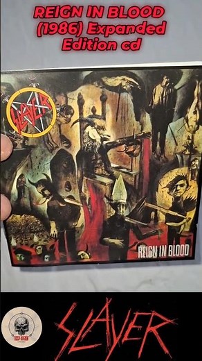 SLAYER REIGN IN BLOOD (1986) cd #slayer #reigninblood #tomaraya #kerryking #metal #trashmetal