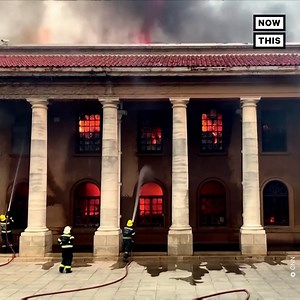 A massive blaze in Cape Town, South Africa, left parts of this historic library totally ‘gutted’ | NowThis