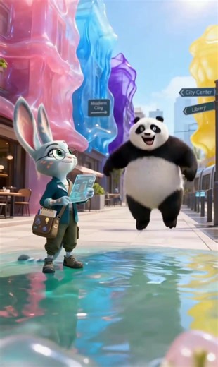 LUNA'nın Dünyası Jöleye Dönüştü! 😱🍭Şehri Kurtarıyoruz!The City Turned into Jelly😱🍭 #viral #funny