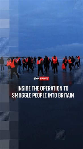 Sky's Jason Farrell reports from the beaches of Dunkirk on the people smuggling operations taking place to get people across the Channel. Sky News saw more than 100 migrants poised, ready to run to catch a boat to Britain. #SkyNews #Migrants #Dunkirk | Sky News