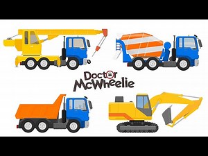 Car cartoons for kids & Construction vehicles for kids - NEW cartoon for toddlers - Videos For Kids