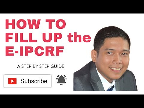 How to Fill Up the e-IPCRF (A step by step guide)
