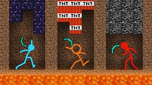 Stickman vs Minecraft AVM Shorts 20 Animator vs Animation vs. Minecraft Shorts #AlanBecker