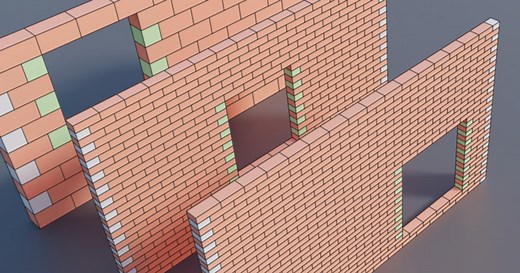 Trowel: Brick Wall Generator for Blender