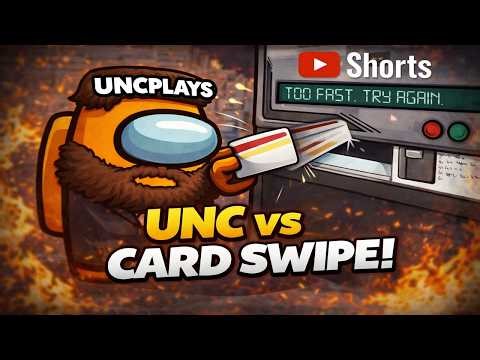 Among Us Card Swipe Fails | Unc vs Card Swipe #shorts