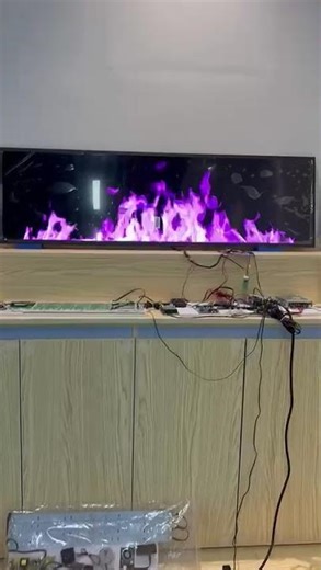 Transforming Ambiance with Huishine’s Advanced Holographic Fireplace Solutions! 🚀🔥 #PCBA #SmartHome