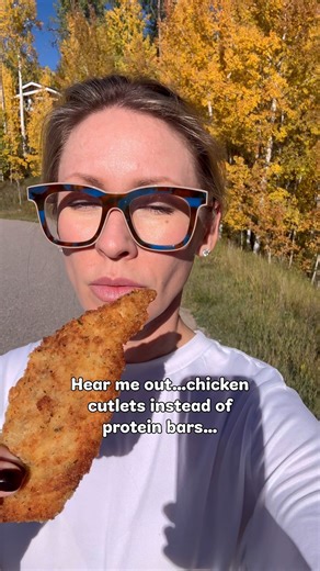 If you know, you know 😂🥤🍗 I recently shared my “Walking Chicken Cutlet” on my walk and y’all went wild for it. So here it is. Crispy on the outside, juicy in the center, and perfect to take on the go. Yes, I literally walk around eating a chicken cutlet instead of a protein bar and I stand by it. 🤌 Comment RECIPE and I’ll send it straight to your inbox! https://healthyishfoods.com/walking-chicken-cutlets/ #snackideas #highproteinrecipes #easymeals #healthyswaps #walkwithme | Healthyish Foods