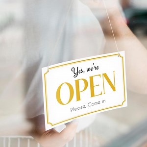 Printable Open and Closed Signs Set for Business. A4, A5, Letter Paper Size and Instant Download PDF, PNG. Simple and Elegant Design - Etsy UK