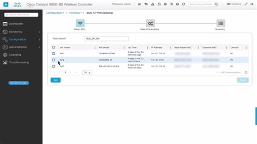 Use Bulk AP Provisioning for High-Availability Configuration - Cisco Video Portal