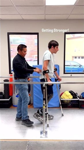 Azis’ First Steps with Prosthetics After Losing Both Legs in a Car Accident