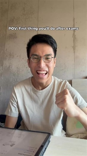 Derek Choi on Instagram: "the most satisfying feeling after exams: closing all tabs in 6-7 seconds 💆‍♂️ #exams #finals #college #pov #hk #student #study"