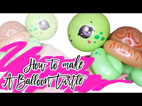 HOW TO MAKE A BALLOON TURTLE // Balloon Twisting Tutorial
