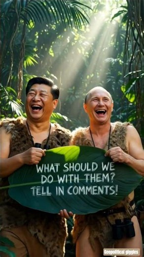 Putin & Xi Jinping Trap Trump in Jungle😂#trump #comedy #humor #laugh #funny #memes #hilarious #putin
