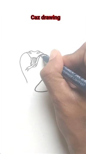 Cara Menggambar ULAR KOBRA dari Angka 2 | Drawing a COBRA from the number 2 #shortsviral #cobra