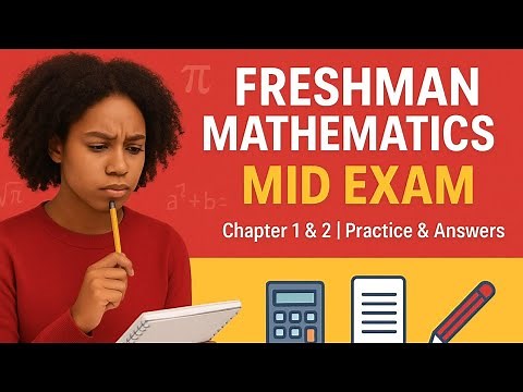 Freshman Mathematics Midterm | ethiopian Mathematics Midterm Exam |University Math #Midterm #maths