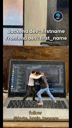 When backend dev meets frontend developerFollow #python #backenddeveloper #frontend #developers