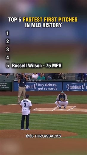 Dugout Forever on Instagram: "The Top 5 Fastest First Pitches in MLB History 🔥⛽️"