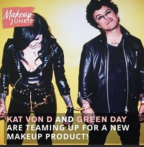 11K views · 400 reactions | Billie Joe Armstrong and Kat Von D are collaborating on the ultimate eyeliner! | Makeup Junkie | Facebook