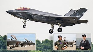 U.S. Navy F-35C and U.S. Air Force F-35A Display at Same Airshow - Report And Interviews