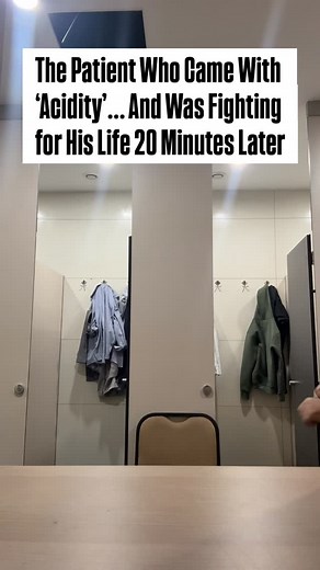 He walked into OPD absolutely calm. “Mild acidity since last night, doctor… just give some medicine.” No fever. No vomiting. Vitals normal. Even his face didn’t look like someone in danger. But the moment he lay on the bed, things stopped making sense. A tiny wince when I pressed his abdomen. A subtle guarding he didn’t even realise he was doing. And one look at his eyes told me this was not acidity. Within minutes we rushed for an urgent scan. The report changed everything. Air where it should 