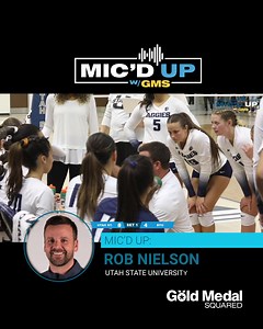 Utah State is once again on top of the Mountain West Conference volleyball standings, led by former MWC Coach of the Year Rob Neilson. Earlier this season, the Aggies hosted a top-15 BYU squad. Coach Neilson put on the microphone to let you listen to his coaching style throughout the evening. Learn how he communicates with his players during the match - during rallies, after rallies, during timeouts, and between sets. Login to your GMS account to watch Rob in the first set of Coach Nielson's Mic