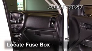 Interior Fuse Box Location: 2017 GMC Canyon SLE 2.8L 4 Cyl. Turbo Diesel Crew Cab Pickup