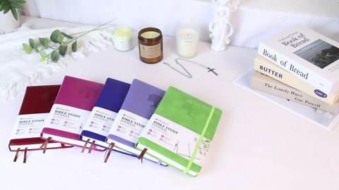 Amazon.com : Bible Study Journal Scripture Notebook - Christian Note Taking Kit with Guided Prompts - Inspirational Religious Gifts - Faith Based Stationery Supplies for Church Notes (Teal Blue) : Office Products