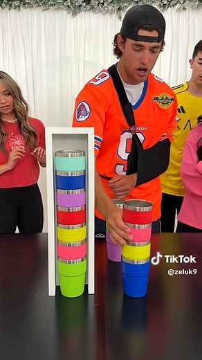 Match the Stacked Cups Challenge — Intense Color Guessing Game