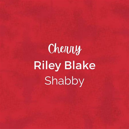 Riley Blake/shabby Fabric/cherry Red - Etsy