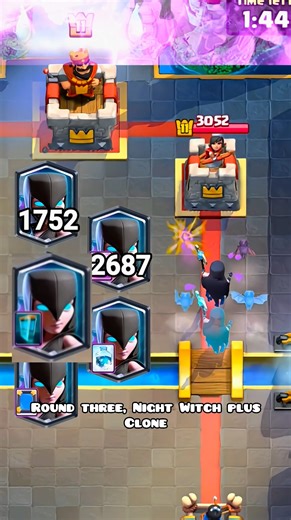 Night Witch + Spells = Tower Meltdown! 🌙🔥 #ClashRoyale #Shorts