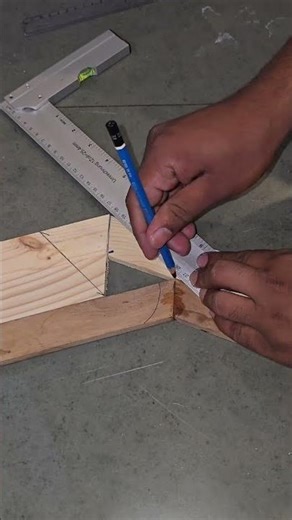 how to cut angle of different size woods corner #woodworking #tips #diy #ideas#mydreamhouse01