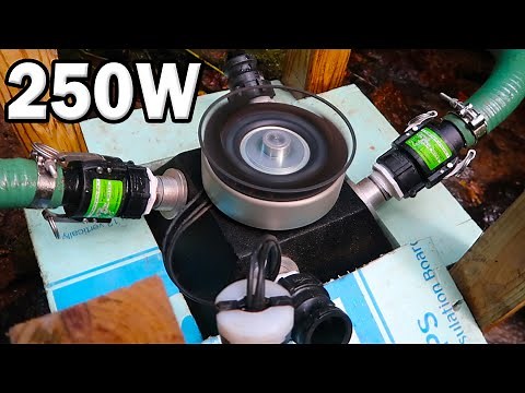 Mico Hydro Turbine making 250w of Power in the Mountains
