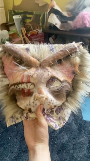 Making of my cat mask:3 #maskmaking #fun #cute