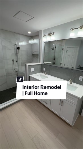 We are in love with the transformation of this space! Check out this quick tour of this beautiful home interior our team remodeled and comment below which remodeled area is your favorite! Stay tuned for more of this space! Hit the follow button to stay in the loop with this project and many more! #customremodel #homeremodeling #custominteriors #interior #homereno #customcarpentry #interiorremodel