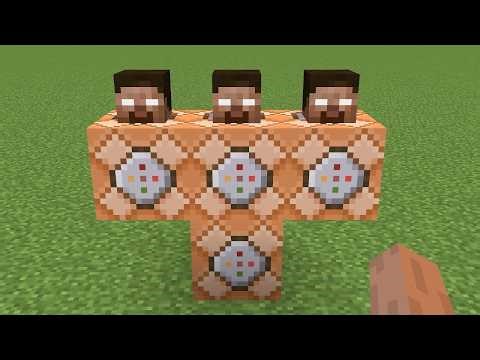 what if you create HEROBRINE OUT OF COMMAND BLOCKS in MINECRAFT
