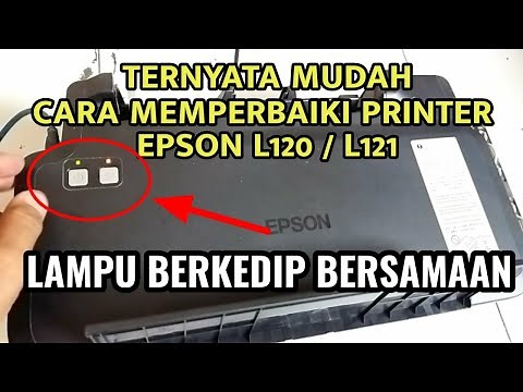 How to Fix Epson L120 Printer Lights Flashing Simultaneously (Paper Jam)