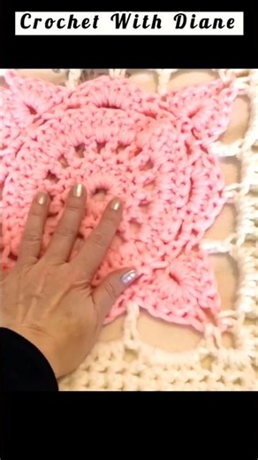 How To Crochet A GIANT Granny Square Blanket #crochet #youtubeshorts #grannysquare